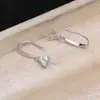 Acessórios DIY Joias de Pérola Prata 925 Alfinete Reto Cravação Princesa 7127 Ganchos de Brinco DIY Semi-Acabados 10-12