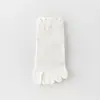 Calcetines de algodón, calcetines cortos deportivos, calcetines antibacterianos para mujer, calcetines de cinco dedos, malla transpirable, color liso, calcetines tipo tobillero resistentes al olor