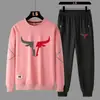 Moda Europea y Americana Conjunto Versátil de Sudadera y Pantalones Deportivos Nuevo Conjunto Casual de Dos Piezas de Manga Larga para Hombres y Mujeres Primavera y Otoño