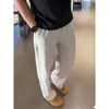 Pantalones casuales retro de pierna recta versátiles para hombre, nueva colección de otoño, corte holgado, fluidos, moda masculina moderna, pantalones de pierna ancha elegantes y relajados