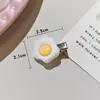 Bonitos Dumplings Omelet de Queso Pasador Celebridad de Internet Adorno para la Cabeza Comida Panes al Vapor Pan al Vapor Flequillo Accesorios para el Cabello para Niñas y Niños