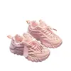 Tenis para Niñas 2025 Primavera Nuevo Estilo Cuero Impermeable Resistente al Desgaste Zapatos de Papá Niños Medianos y Grandes Exterior Suela Blanda Zapatos Casuales