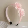 Novos Acessórios de Cabelo Estilo Coreano Faixa de Cabelo Infantil Faixa de Cabelo Doce com Flores Grampo de Cabelo Princesa Camélia com Dentes Faixa de Cabelo Antiderrapante