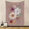 Tapiz de fondo con explosiones transfronterizas de Amazon y comercio exterior, tapiz colgante de tela con diseño de flores para decoración de habitaciones.