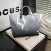 2026 Nuevo Sitio Independiente Transfronterizo Temu Bolso de Mano Impermeable PVC+Lona Portátil de Viaje Bolso de Hombro Bolso Tote