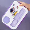 Lonchera Compartimentada de Dibujos Animados, Lonchera para Frutas, Apta para Microondas, Lonchera Sellada, Lonchera para Estudiantes, Dinosaurio Astronauta