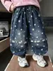 Pantalones de Linterna Sueltos para Niños de Primavera y Otoño, Pantalones Curvos de Moda Estilo Coreano para Niños, Pantalones Versátiles para Niños Pequeños, Comercio Exterior