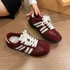 Suela suave casual de moda de otoño de caña baja, zapatos Argan estilo zapato sencillo, zapatillas de deporte estilo tabla, nuevo estilo deportivo, zapatos de entrenamiento alemanes para mujer, estilo coreano