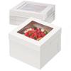 Caja para pastel cielo y tierra blanca con ventana, caja para pastel, caja para punto occidental, Amazon más vendido al por mayor