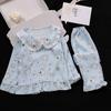 2025 Pijama Nuevo para Niñas Primavera y Otoño Manga Larga Algodón Nube Fino Dibujos Animados Niñitas Conjunto de Ropa para el Hogar