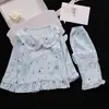 Pijama de Algodón Nube para Niñas, Manga Larga para Primavera y Otoño, Nuevo Estilo 2025, Popular Ropa de Casa de Otoño para Niñas Mayores