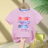 Grupo Bruja Cazadora Niños Niños y Niñas Estampado de Anime Moda Casual Camiseta de Manga Corta Nueva Transfronterizo
