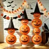 Decoración de Halloween Linterna de Calabaza Cadena Ambiente Festivo Ambientación de Escena Accesorios para Patio Exterior Adornos