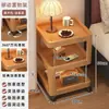 Mesita de noche para dormitorio, una pequeña solución alternativa, estante de almacenamiento móvil junto a la cama, mesa auxiliar creativa simple multifuncional