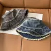Chapéu de pescador jeans vintage lavado com borda desfiada estilo japonês para homens e mulheres, adequado para o trajeto diário, faz o rosto parecer menor, chapéu bucket casual versátil