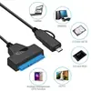 Lector de disco duro de doble cabezal SATA a USB3.0/Tipo-C transfronterizo para computadora, teléfono móvil, línea de unidad fácil mecánica/de estado sólido