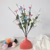 Jardín de Monet Estilo Pintura al Óleo Simuladas Estacas de Amapola Boda al Aire Libre Decoración Floral de Ventana Paisajismo Flores Artificiales