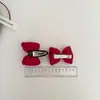 Nuevo par de horquillas para el pelo de lazo grueso de cuentas mercerizadas, diadema, pinza lateral para bebé, cuerda para el pelo