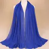 Artículo de Comercio Exterior de Alta Venta: Bufanda Larga Versátil de Gasa con Perlas, Cadena y Pedrería para Mujer, Elegante, Cómoda, Chal y Pañuelo de Cabeza Sencillos