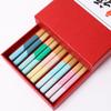 Palillos de bambú al por mayor 24CM impresión de película de flor palillos de bambú cinco colores para el hogar compartir comida una persona palillos suministro para puesto personalización