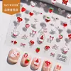 Sky New Fresas Conejito Pegatinas para Uñas Arte de Uñas Lindo Moño Tridimensional Adhesivo Relieve Decoración de Uñas Pegatinas para Uñas