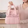 Bolsa Térmica para Lonchera de Doble Capa de Gran Capacidad, Bolsa de Almuerzo Impermeable Universal de Papel de Aluminio para Estudiantes y Trabajadores de Oficina