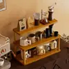 Prateleira Simples de Armazenamento para Mesa, Porta-Copos de Mesa, Prateleira de Exibição para Xícaras de Chá e Conjuntos de Chá, Prateleira de Armazenamento Multicamadas para Bancada