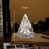 Decorações de Natal, Luzes de Ambiente, Arranjos de Mesa, Luzes de Noturna, Luzes Criativas de Iceberg Luminoso, Velas Digitais de LED