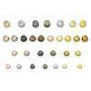 Clavos de Cubo, Bolsas de Cuero, Uñas de Pies, Accesorios de Ferretería para Maletas, Base de Bolsa Clavos de Cubo de 8-12 mm, Hebillas Decorativas Redondas, Clavos para Ropa