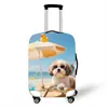 Funda de Maleta Animal para Playa de Verano Transfronteriza Funda Elástica Antipolvo Funda para Maleta de Carrito a Prueba de Polvo Funda Universal para Maleta con Ruedas