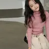 Suéteres de otoño e invierno para niñas 2026 nuevo estilo coreano dulce suéteres de invierno para niñas mayores, ropa interior para niños de talla mediana y grande