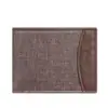 Billetera Corta de Retazos Creativos para Hombre, Patrón de Lona de Comercio Exterior, Ultradelgada, Compartimento Grande para Billetes, Clip para Dinero de Moda, Billetera para Monedas
