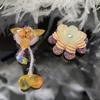 Material para Joyería Hecha a Mano Cesta de Flores con Cuentas DIY Accesorios de Flores Costura Vestido de Novia Flor con Cuentas de Cristal Multicolor Plato de Flores