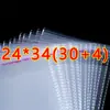 Bolsa de Embalaje Multifuncional de Plástico Transparente de 24*34cm Bolsa Universal con Cierre Zip Bolsa Autoadhesiva Venta al por Mayor Punto Op