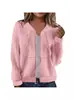 Comercio Exterior Europeo y Americano Transfronterizo Nuevo Amazon Wish Chaqueta Casual Jacquard de Manga Larga para Mujer