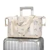 Bolsa de almacenamiento de viaje de gran capacidad, diseño de caricatura lindo, bolsa de equipaje portátil, se puede colgar en una maleta, bolsa organizadora de ropa