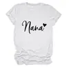 Sitio Independiente Europeo y Americano de Ebay Camiseta Casual Versátil Simple para Mujer Nana Corazón Cuello Redondo Manga Corta Capa Base Comercio Exterior