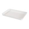 Bandeja nórdica profunda de fábrica de origen, bandeja de té de plástico rectangular para el hogar, bandeja para barbacoa, bandeja para cafetería y restaurante.