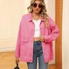 Comércio transfronteiriço eBay Amazon Novo Casaco Casual Jeans Clássico Retrô Slim Versátil para Mulheres