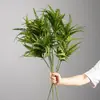 Plantas y flores verdes artificiales, hierba nube dorada de dos puntas, decoración del hogar, hierba decorativa, flores artificiales, adornos para sala de estar y casa de huéspedes, decoración de escena