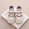 Tênis Fofos de Desenho Animado para Meninas 2025 Outono Novo Estilo Forrados com Lã Sapatos Casuais Sola Macia Antiderrapante Tênis de Skate Infantil para Meninos