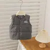 Chaleco de algodón de coche de dibujos animados para niños, nuevo modelo de otoño e invierno, prenda exterior unisex para bebé, chaleco versátil y cálido para bebés