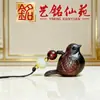 Pingente de Corrente de Celular Pequeno Pica-pau de Sândalo Verde, Pingente de Pássaro de Sândalo Roxo Yiming Xianyuan, Pingente de Bolsa, Barraca de Rua