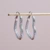 Aretes de amor dulce y cool estilo europeo y americano, atmósfera de alto sentido, moda exagerada, arete grande, viento frío, diseño de nicho, aretes