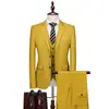 Traje Casual de Negocios Nuevo para Hombre Transfronterizo Conjunto de Tres Piezas para Hombre Dos Botones Estilo Coreano Corte Delgado Traje de Novio traje Hombres