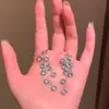 Aretes de Borla de Cristal Azul Glaciar, Estilo Largo, Lujo Accesible, Diseño Versátil, Aretes Personalizados de Vacaciones Playa Primavera y Verano