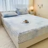 Lençol Quente de Pelo de Coelho de Inverno Protetor de Colchão de Leite Espesso Capa de Cama Antiderrapante Capa de Roupa de Cama Capa de Poeira