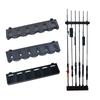 Luya Fishing Rod Display Rack Casa Montagem na parede Fixo Rack Display Rack Vertical Wall Fishing Gear Collection Rack