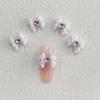 Caliente Nuevo Corazón de Dragón Joyería para Uñas con Lazo Decoración de Uñas con Lazo para Niña Corbata de Moño Grande para Uñas DIY en Vivo
