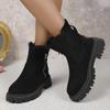 Botas de nieve mujer 2024 invierno nuevas zapatos de mujer forrados de vellón botas cálidas AliExpress zapatos de algodón acolchado botas de mujer
